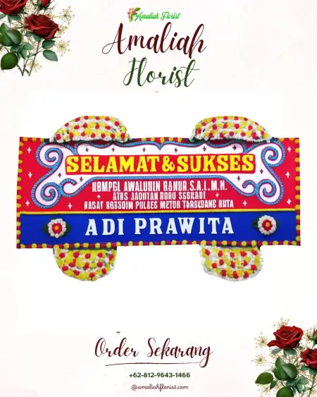 Papan Bunga Ucapan Selamat Genting Kalianak